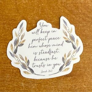 Inspirational‎ Wall Sticker with Quote - White and Gray